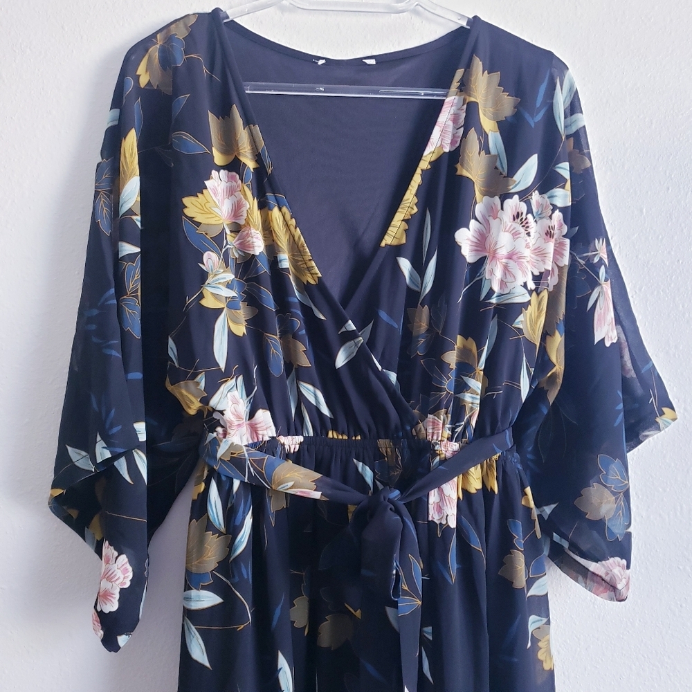 Baltic Born Kia Kimono Maxi Dress Short Sleeve New Without Tags Floral SOLD OUT - Picture 3 of 10